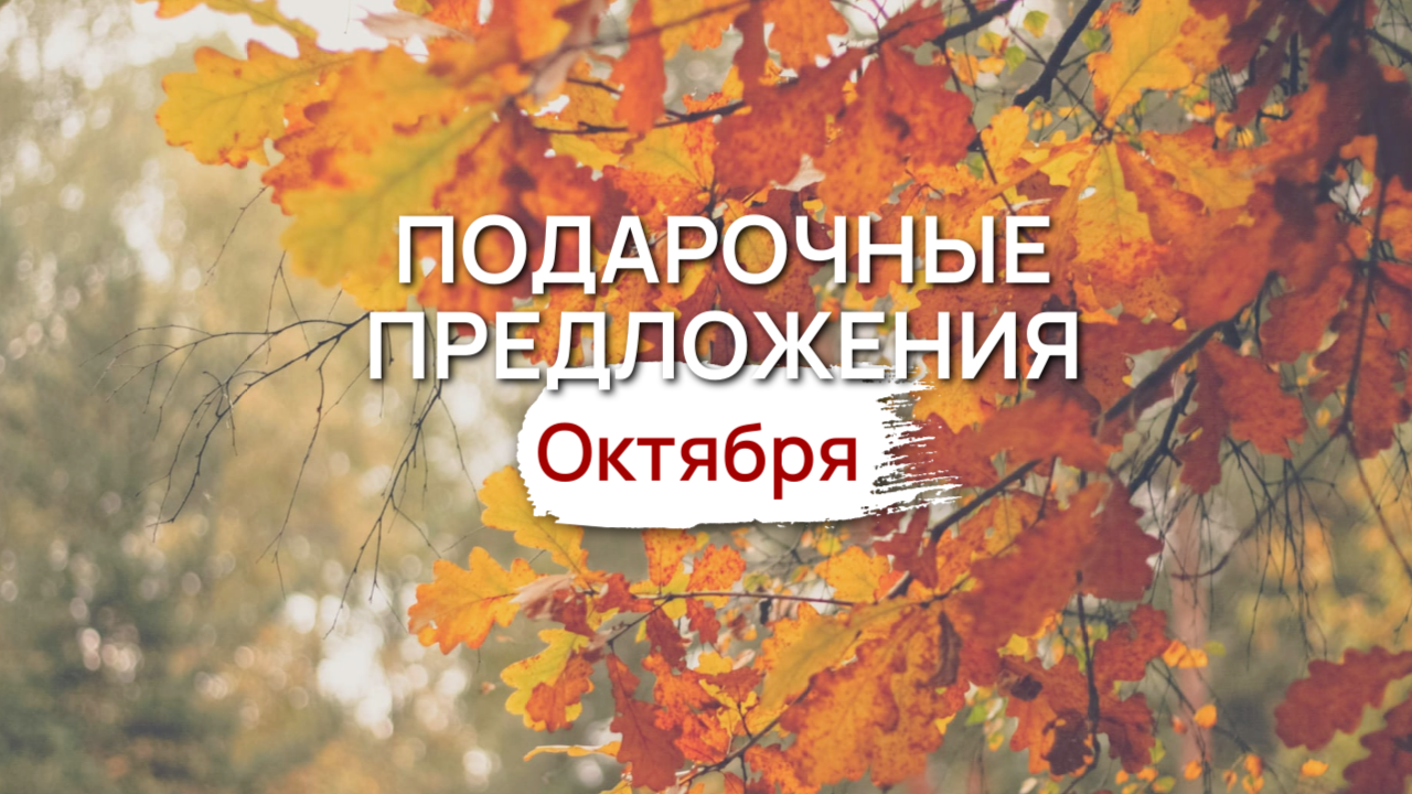 Подарочные предложения октября!